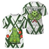 Maxcorners Custom Funny Pickles Green Pickleball Ball T-Shirt For Men Funny Pickleball Jerseys LM3010