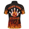 Maxcorners Flames Bowling Strike For Team Customized Name And Team Name 3D Shirt