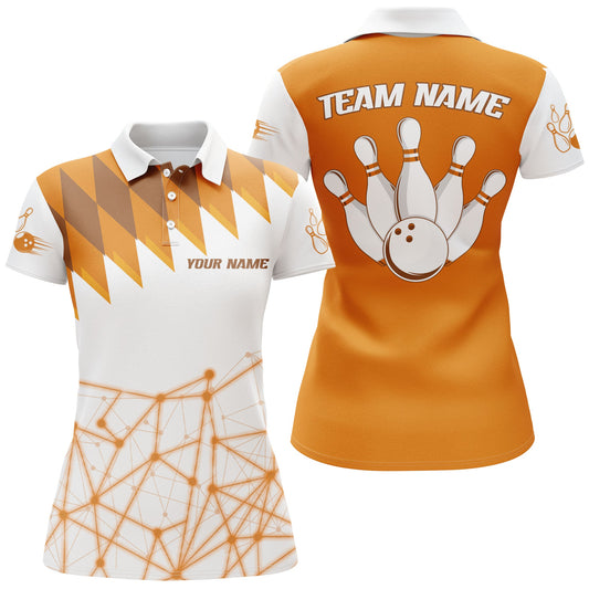 Maxcorners Personalized Bowling Shirt Polo Bowling Shirt Bowling Team League LM0607