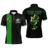 Maxcorners Green Bowling Shirt Custom St Patrick Day For Men Women Polo Bowling Jersey