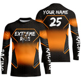 Maxcorners Custom Motocross Jersey Kid Men Women Upf30+ Orange Dirt Bike Shirt MX Off-Road Rider Motorcycle MT2809
