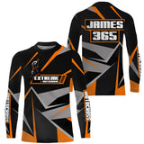 Maxcorners Orange Motocross Racing Jersey Men Women Kid UPF30+ Custom Dirt Bike Shirt Off-Road Motorcycle MT2709
