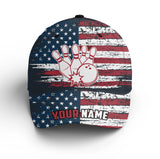 Macorners Personalized Bowling 3D Cap, Custom Bowling Hat for Men Women