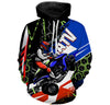 Maxcorners Adult ATV Quad Hoodie Men Women Custom Patriotic ATV Motocross Quad Bike Hooded Jersey MT2709