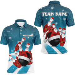 Maxcorners Christmas Funny Bowling Multicolor Option Customized Name 3D Shirt