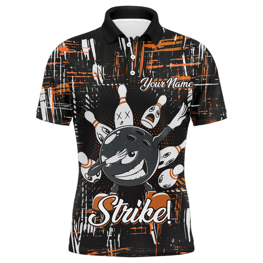 Maxcorners Strike Funny Bowling Customized Name And Team Name 3D Shirt