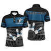 Maxcorners Bowling Multicolor Option Customized Name And Team Name 3D Shirt