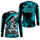Maxcorners Kid Women Men ATV Motocross Jersey UPF30+ Custom Quad Bike Shirt Extreme Off-Road PDT842 MT2809