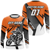 Maxcorners Orange Motocross Racing Off-road Jersey For Men Kid Dirt Bike Riding Shirt Women MT2709