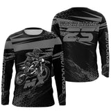 Maxcorners Grey Motocross Racing Jersey Upf30+ Dirt Bike Shirt Motorcycle Off-Road MX Jersey MT2709