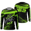 Maxcorners Green Motocross Racing Jersey Upf30+ Dirt Bike Shirt Motorcycle Off-Road MX Jersey MT2709