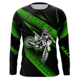 Maxcorners Motocross Racing Jersey Green Upf30+ Dirt Bike Shirt Motorcycle Off-Road Jersey MT2709