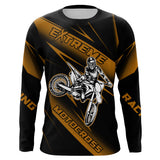 Maxcorners Motocross Racing Jersey Orange Upf30+ Dirt Bike Shirt Motorcycle Off-Road Jersey MT2709