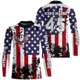 Maxcorners Motocross Jersey Custom Dirt Bike US Flag Motorcycle Racing Shirt Kid Men Women MT2709