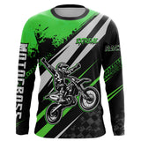 Maxcorners Dirt Bike MX Racing Jersey Green Upf30+ Motocross Shirt Women Kid Off-Road Shirt MT2709
