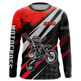 Maxcorners Dirt Bike MX Racing Jersey Red Upf30+ Motocross Shirt Women Kid Off-Road Shirt MT2709