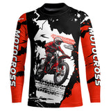 Maxcorners Dirt Bike Racing Jersey Red Upf30+ Motocross Shirt Men Kid Women Off-Road Jersey MT2709
