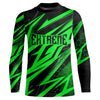 Maxcorners Motocross Jersey Kid Men Women Upf30+ Green Racing Dirt Bike Shirt Off-Road Motorcycle MT2709