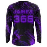 Maxcorners Motocross Racing Jersey Purple Upf30+ Men Women Kid Dirt Bike Shirt Motorcycle Jersey MT2809