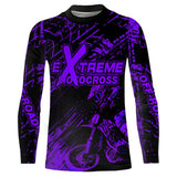 Maxcorners Motocross Racing Jersey Purple Upf30+ Men Women Kid Dirt Bike Shirt Motorcycle Jersey MT2809