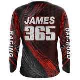 Maxcorners Dirt Bike Jersey Men Kid Women Upf30+ Red Motocross Shirt Racing Off-Road Shirt MT2809