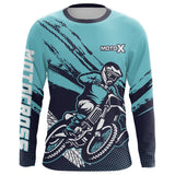 Maxcorners Motocross Racing Jersey Blue Upf30+ Dirt Bike Shirt Men Kid Women Motorcycle Jersey XM252 MT2809