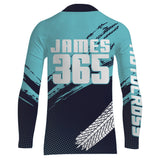 Maxcorners Motocross Racing Jersey Blue Upf30+ Dirt Bike Shirt Men Kid Women Motorcycle Jersey XM252 MT2809