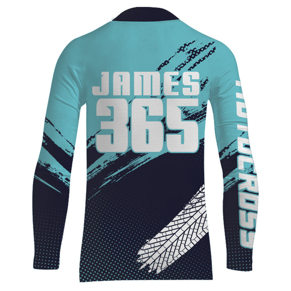Maxcorners Motocross Racing Jersey Blue Upf30+ Dirt Bike Shirt Men Kid Women Motorcycle Jersey XM252 MT2809