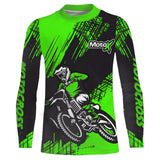 Maxcorners Green Motocross Racing Jersey Men Kid Upf30+ Dirt Bike Off-Road Shirt MX Jersey MT2809