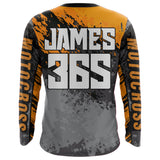 Maxcorners Motocross Racing Jersey Orange Upf30+ Dirt Bike Shirt Men Women Kid MX Off-Road Jersey XM154 MT2809