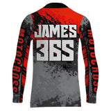 Maxcorners Motocross Racing Jersey Red Upf30+ Dirt Bike Shirt Men Women Kid MX Off-Road Jersey XM154 MT2809