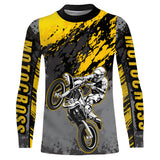Maxcorners Motocross Racing Jersey Yellow Upf30+ Dirt Bike Shirt Men Women Kid MX Off-Road Jersey XM154 MT2809