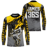 Maxcorners Motocross Racing Jersey Yellow Upf30+ Dirt Bike Shirt Men Women Kid MX Off-Road Jersey XM154 MT2809