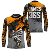 Maxcorners Motocross Racing Jersey Orange Upf30+ Dirt Bike Shirt Men Women Kid MX Off-Road Jersey XM154 MT2809