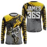 Maxcorners Motocross Racing Jersey Yellow Upf30+ Dirt Bike Shirt Men Women Kid MX Off-Road Jersey XM154 MT2809