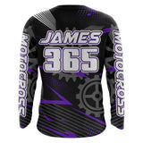 Maxcorners Purple Motocross Racing Jersey Upf30+ Dirt Bike Shirt Kids Women Men Off-road Jersey XM199 MT2809