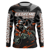 Maxcorners Orange Motocross Racing Jersey Upf30+ Dirt Bike Shirt Kids Women Men Off-road Jersey XM199 MT2809