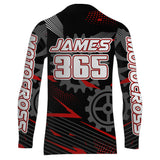 Maxcorners Red Motocross Racing Jersey Upf30+ Dirt Bike Shirt Kids Women Men Off-road Jersey XM199 MT2809