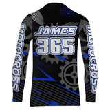 Maxcorners Blue Motocross Racing Jersey Upf30+ Dirt Bike Shirt Kids Women Men Off-road Jersey XM199 MT2809