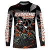 Maxcorners Orange Motocross Racing Jersey Upf30+ Dirt Bike Shirt Kids Women Men Off-road Jersey XM199 MT2809