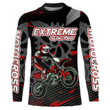 Maxcorners Red Motocross Racing Jersey Upf30+ Dirt Bike Shirt Kids Women Men Off-road Jersey XM199 MT2809