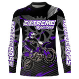 Maxcorners Purple Motocross Racing Jersey Upf30+ Dirt Bike Shirt Kids Women Men Off-road Jersey XM199 MT2809