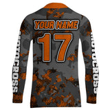 Maxcorners Motocross Jersey Orange Upf30+ Dirt Bike MX Racing Kid Men Women Motorcycle Shirt XM112 MT2809