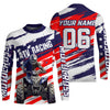 Maxcorners ATV Quad Bike Jersey Kid Men Women Upf30+ ATV Quad Shirt ATV Motocross Off-road MT2809