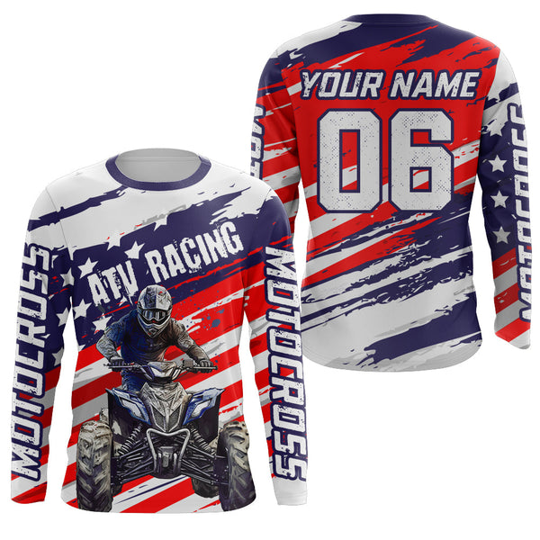 Maxcorners ATV Quad Bike Jersey Kid Men Women Upf30+ ATV Quad Shirt ATV Motocross Off-road MT2809