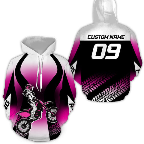 Maxcorners Motocross Racing Hoodie Jersey Custom For Men Women Dirt Bike Hoodie Zip  LM2809