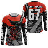 Maxcorners Red Motocross Racing Jersey Women Men Kid Motorcycle Dirt Bike Shirt MT2709