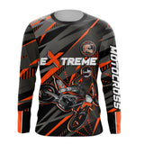 Maxcorners Orange Motocross Racing Jersey Kid Women Men Upf30+ Youth Dirt Bike Off-Road Shirt MT2809