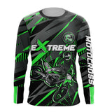 Maxcorners Green Motocross Racing Jersey Kid Women Men Upf30+ Youth Dirt Bike Off-Road Shirt MT2809