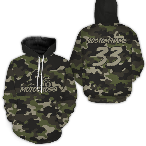 Maxcorners Camo Motocross Hoodie Jersey For Men Women Dirt Bike Motorcycle Hoodie Shirt LM2809